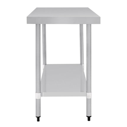 Stainless Steel Worktable without Backsplash | Vogue | 90x120x60 cm 3