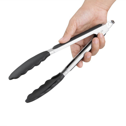 Heavy Duty Locking Serving Tongs 23 cm | Vogue | Heat Resistant to 310°C 2