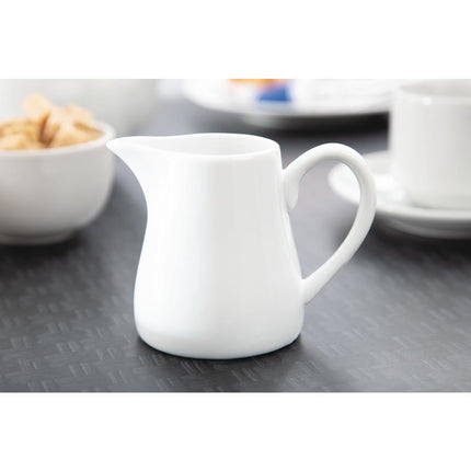 Whiteware Milk Jugs with Handle 21.2cl | Olympia | 6 Pieces 2