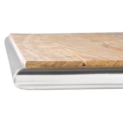Foldable Square Ash Wood Terrace Table 60cm | Bolero 7