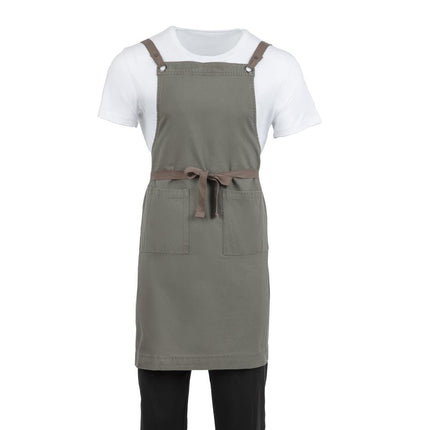 Cotton Canvas Halter Apron Khaki | Southside
