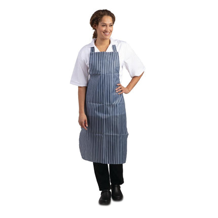 Waterproof Apron Blue-White Striped | Whites 3