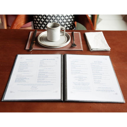Black PVC Menu Holder A4 | Olympia 5