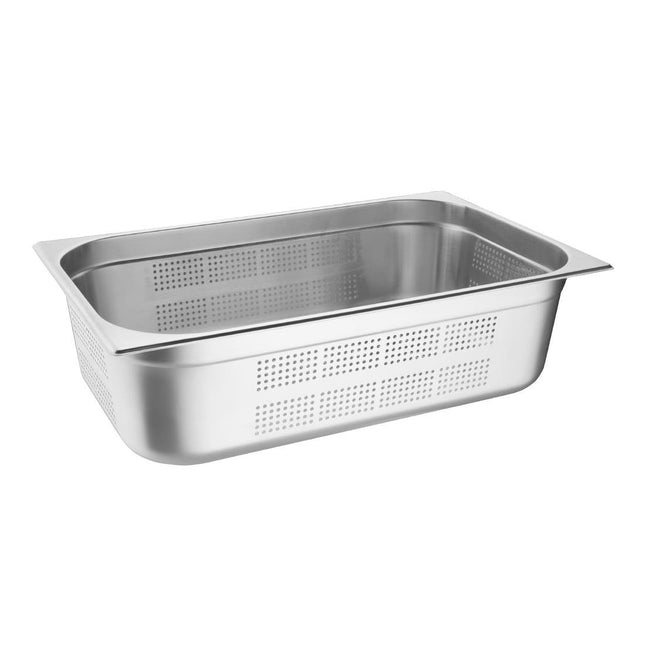 Perforated Stainless Steel GN 1/1 Pan 150mm | Vogue