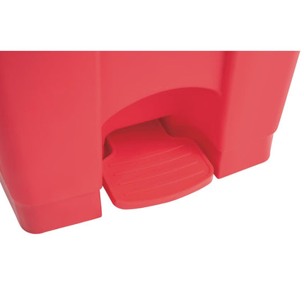 Hands-Free Red Pedal Bin 45L | Jantex 5