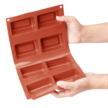 Vogue Silicone Square Cake Mold 8 Cup 4