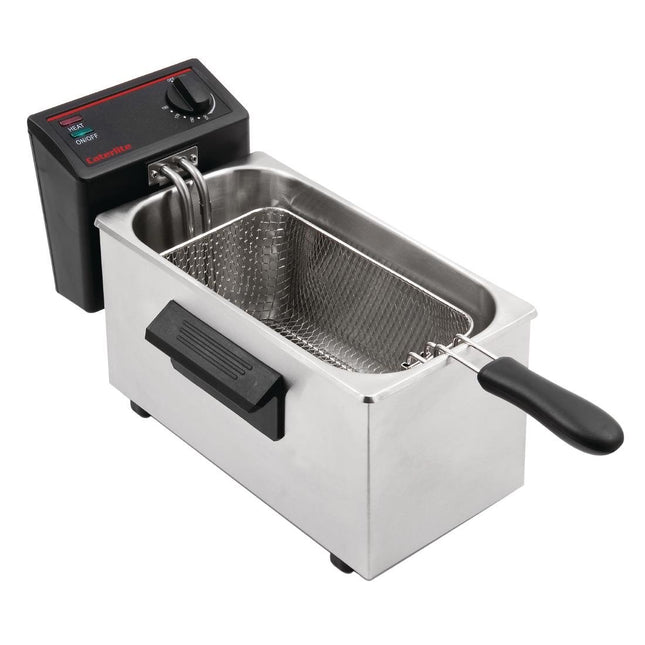 Single Fryer Stainless Steel 3.5L | Caterlite | Light Use