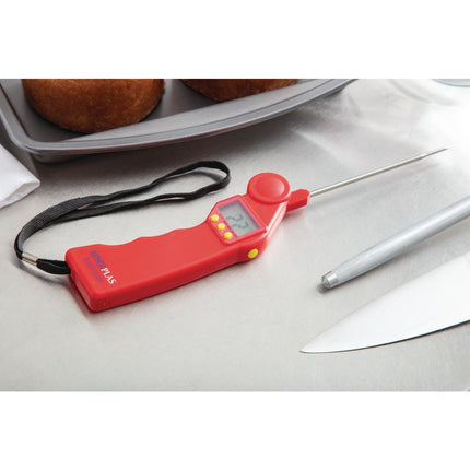 Easytemp Digital Pocket Thermometer Red | Hygiplas 8