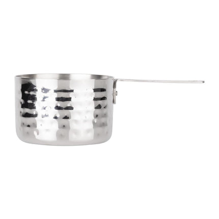 Mini Hammered Steel Table Presentation Saucepan 90mm | Olympia 5