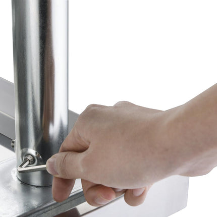 Stainless Steel Double Sink Worktable with Draining Board Right | Vogue | 180x60cm 4