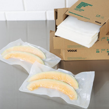 Compostable Printed Vacuum Sealer Bags 150x350mm | Vogue | 50 Pack 3