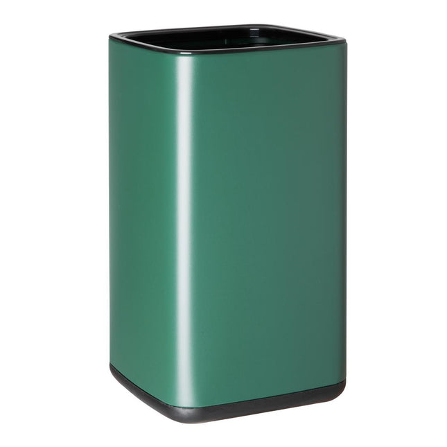 Square Waste Bin Green 10L | Bolero