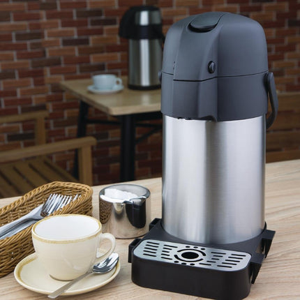 Olympia Stainless Steel Pump Thermos Jug 2.5 L 7