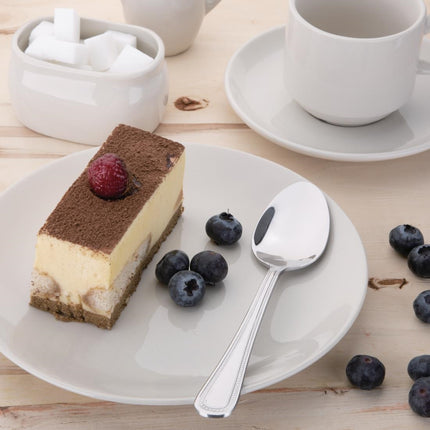 Dessert Spoon with Bead Edge | Olympia Bead | 12 Pieces | High Gloss 18/0 Stainless Steel 2