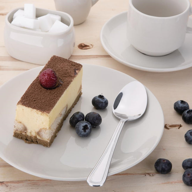 Dessert Spoon with Bead Edge | Olympia Bead | 12 Pieces | High Gloss 18/0 Stainless Steel 2