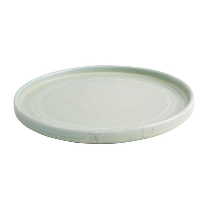 Cavolo Flat Round Plate Soft Green 27cm | Olympia 5