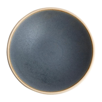 Shallow Tapered Canvas Bowls Blue Granite 20cm | Olympia
