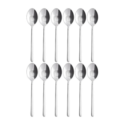 Henley Polished Stainless Steel Dessert Spoons (12 pcs) | Olympia 6