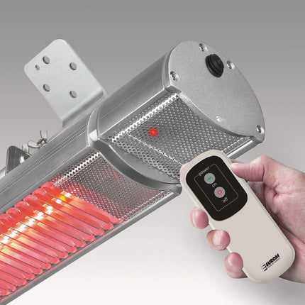 Golden Electric Patio Heater 1800W with Remote Control | Eurom Comfort 2