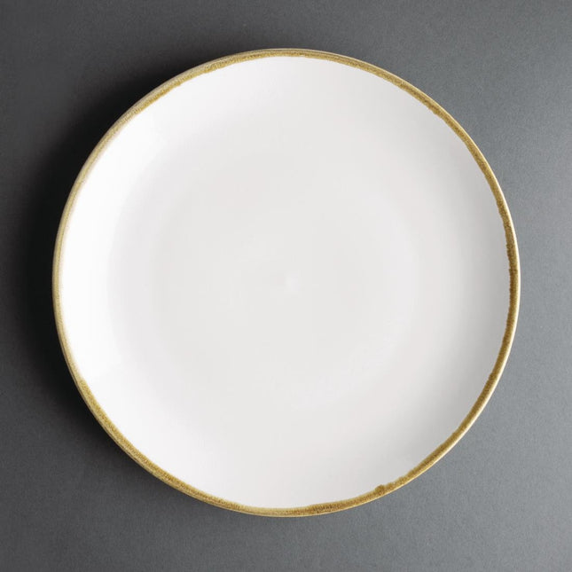 Olympia Kiln Round Coupe Plates | Chalk White | 280mm | Set of 4 2
