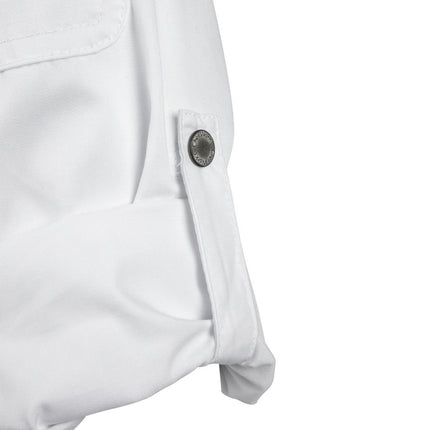 Unisex Long Sleeve Chef Jacket with Zipper White M | Chef Works Urban Hartford 9