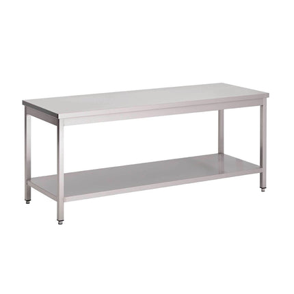 Stainless Steel Worktable with Undershelf | Gastro M | 85x120x70 cm