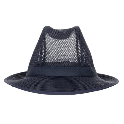 Trilby Hat with Hair Net Blue L | Lightweight Polyester 2