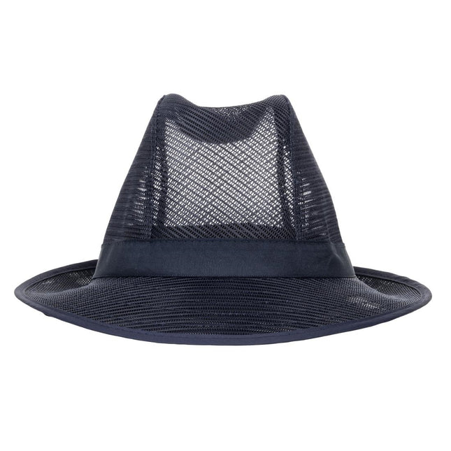 Trilby Hat with Hair Net Blue L | Lightweight Polyester 2
