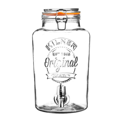 Clip Top Drink Dispenser | Kilner | 5 Liter Capacity