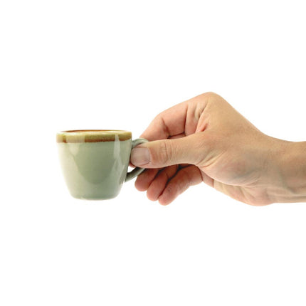 Espresso Cups 8.5cl Mos Green | Olympia Kiln Collection | Set of 6 4