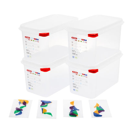 Araven GN 1/4 Food Container with Lid 4.3L 6