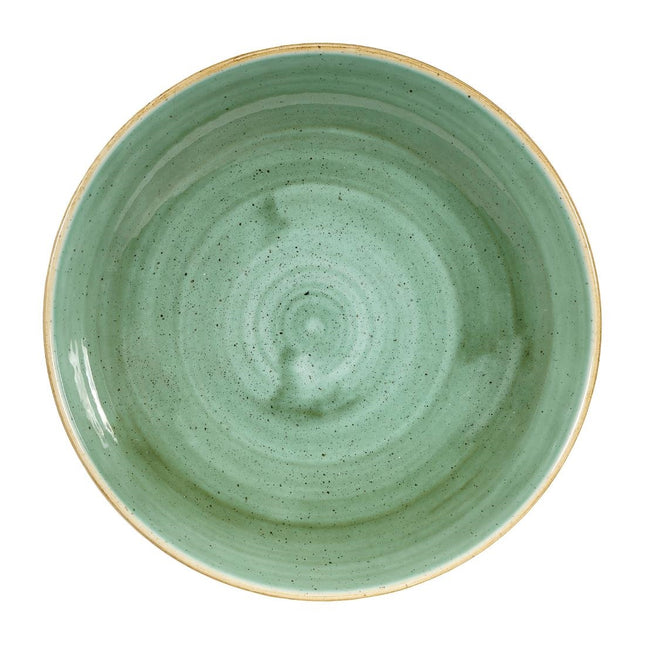 Stonecast Samphire Green Evolve Coupe Bowl 24.8cm | Churchill