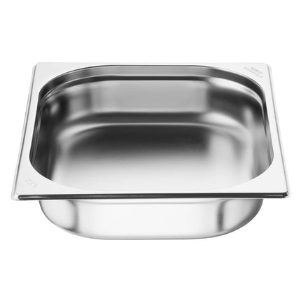 Stainless Steel 1/2 Gastronorm Pan 65mm | Nisbets Essentials | Set of 3 3