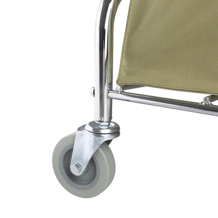 Servo-x Foldable Linen Cart | Space-Saving Design | Four Swivel Wheels 5