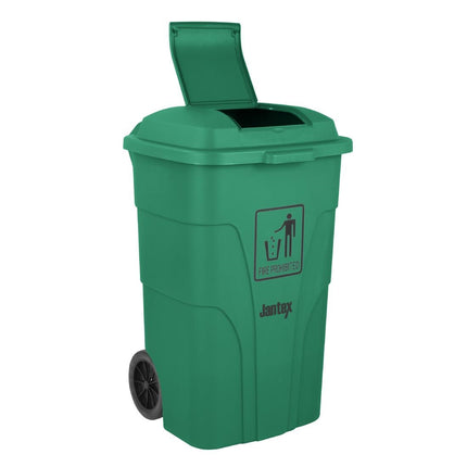 120L Waste Container with Foot Pedal Green | Jantex 3