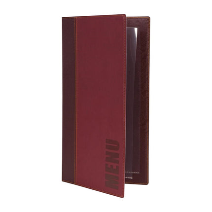 Synthetic Leather Menu Holder A5 Burgundy | Securit Trendy 5