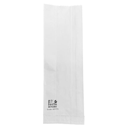 Recycleable Foil-Lined Paper Bags 300x100x60mm | Fiesta | Pack 500