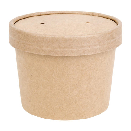 Compostable Paper Soup Cups 340ml 98mm Diameter | Fiesta 2