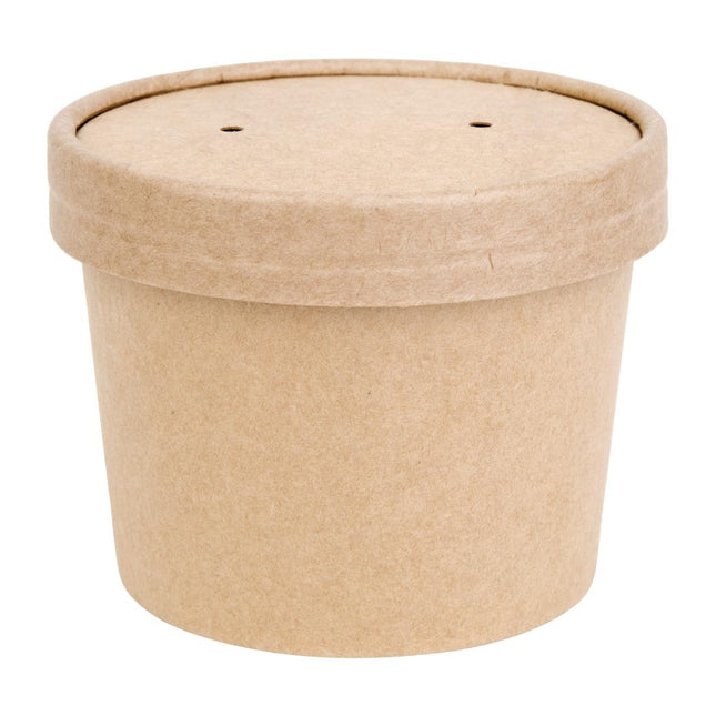 Compostable Paper Soup Cups 340ml 98mm Diameter | Fiesta 2