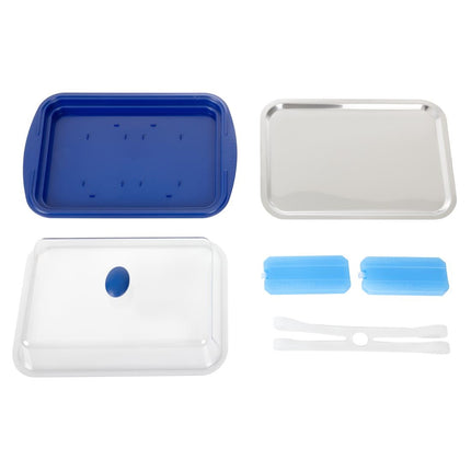 APS Stainless Steel and Plastic Chilled Serving Platter with Lid and Coolers 5