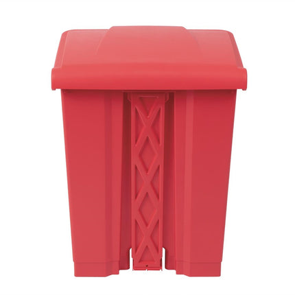 Hands-Free Red Pedal Bin 65L | Jantex 3