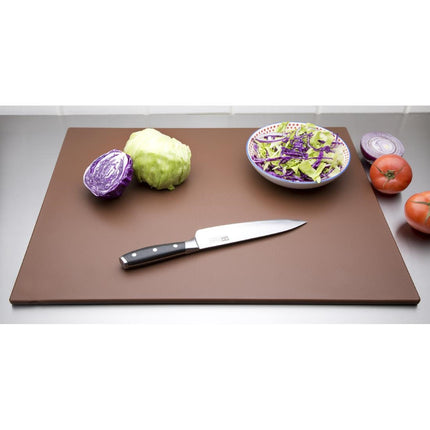 LDPE Cutting Board Brown 600x450x10mm | Hygiplas 2