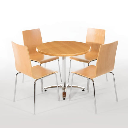 Dining Chair with Square Back Beech | Bolero 7
