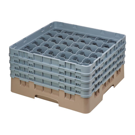 Dishwasher Rack with 36 Compartments, Max Glass Height 21.5cm | Cambro Camrack