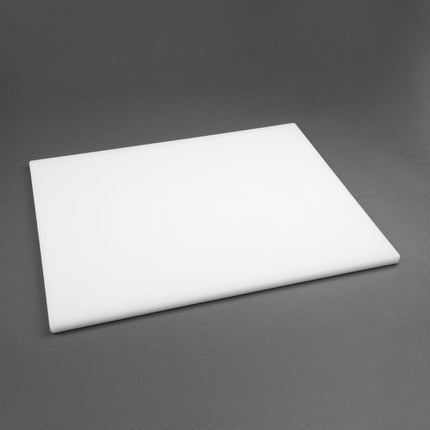 Extra Thick White LDPE Cutting Board 600x450x20mm | Hygiplas