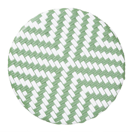 PE Rattan Bar Stools Light Green | Bolero Parisian Style (2 Pack) 3