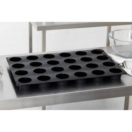 Silicone Muffin Mold | Pavoflex | 24 Cavities | 70mm Diameter x 40mm Depth 8
