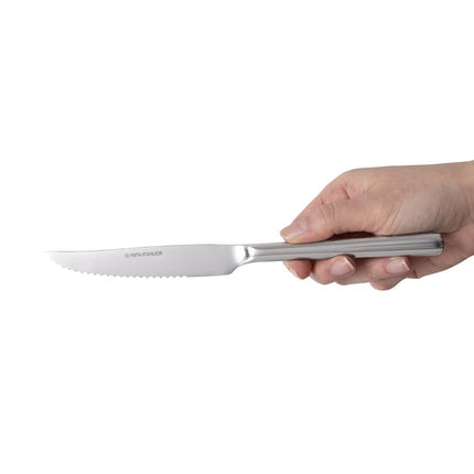 Stainless Steel Steak and Pizza Knives (12 pcs) | Olympia 3