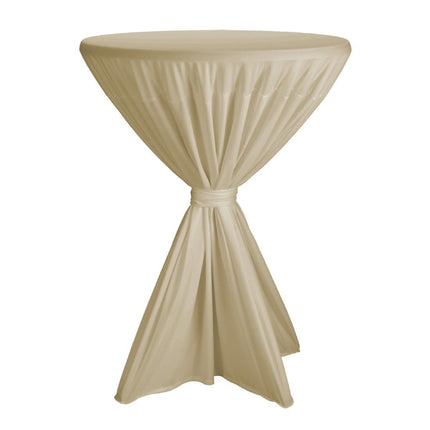Fiësta Ecru Universal Table Skirt | Polyester | Fits 80-90cm Diameter Tables