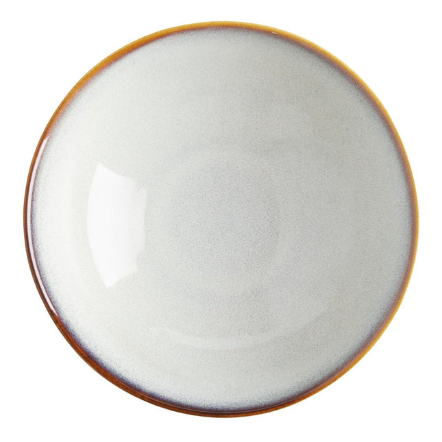 Grey Plain Coupe Bowls 205mm | Olympia Drift | Porcelain 2